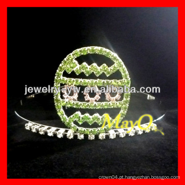 Dia das Bruxas verde rhinestone ovo representação coroa